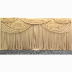 Premium Double Valance 2 Panel Backdrop - Height: 6-14ft