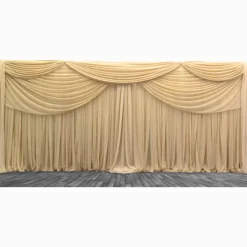 Premium Double Valance 2 Panel Backdrop - Height: 6-10ft