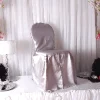 Premium Taffeta (Chameleon) Fabric Chair Cover By Eastern Mills in Silver - Universal Fit!