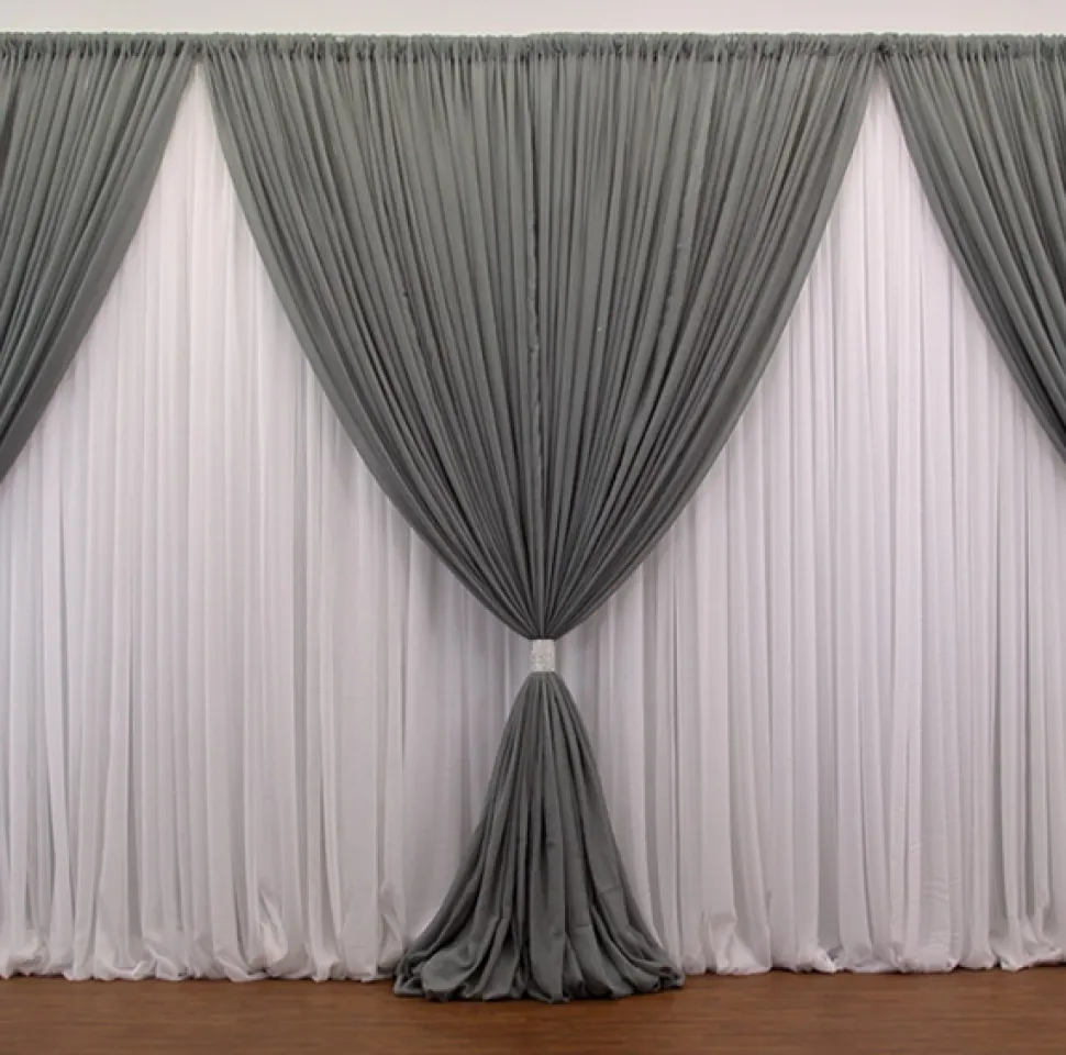 Premium Two Tone 2 Panel Backdrop - Height: 6-10ft