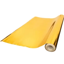 Premium Vinyl Dance Floor or Runner Wrap Custom Size - Mirror Gold