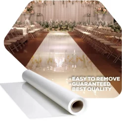 Premium Vinyl Dance Floor Wrap Roll - Gloss White