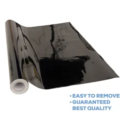 Premium Vinyl Dance Floor Wrap Roll (5ft x 98ft) - Black Gloss