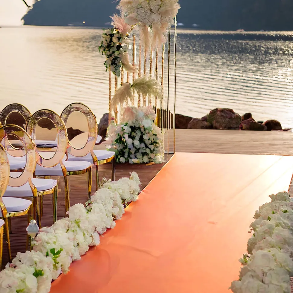 Premium Vinyl Dance Floor Wrap Sample Pieces (12" x 60") - Rose Gold Mirror