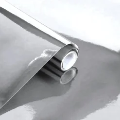 Premium Vinyl Dance Floor Wrap Sample Pieces (12" x 60") - Silver Mirror
