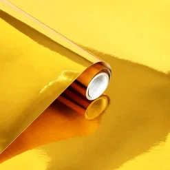 Premium Vinyl Dance Floor Wrap Sample Pieces (12" x 60") - Gold Mirror