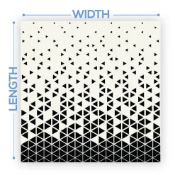 Premium Vinyl Dance Floor Wrap Custom Size - Geometric Hipster Edge