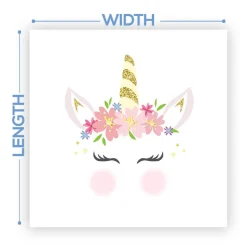 Premium Vinyl Dance Floor Wrap Custom Size - Children's Birthday Unicornia