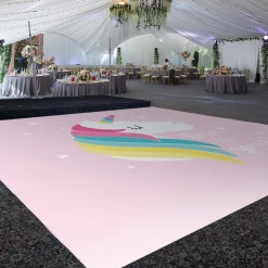 Premium Vinyl Dance Floor Wrap Custom Size - Children's Birthday Born To Sparkle