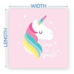 Premium Vinyl Dance Floor Wrap Custom Size - Children's Birthday Born To Sparkle