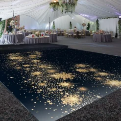 Premium Vinyl Dance Floor Wrap Custom Size - New Year's Day Star Struck