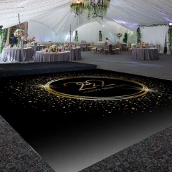Premium Vinyl Dance Floor Wrap Custom Size - New Year's Day Custom Year