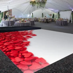 Premium Vinyl Dance Floor Wrap Custom Size - Valentines Day Mini Infatuation
