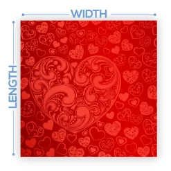 Premium Vinyl Dance Floor Wrap Custom Size - Valentines Day Falling Inn