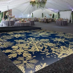 Premium Vinyl Dance Floor Wrap Custom Size - Christmas Day Bold Christmas
