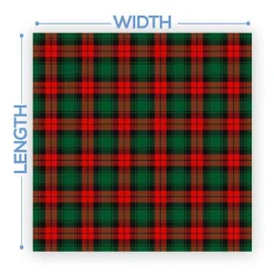 Premium Vinyl Dance Floor Wrap Custom Size - Christmas Day Saint Nicks Plaid