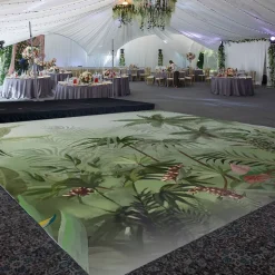 Premium Vinyl Dance Floor Wrap Custom Size - Tropical Isla Verde