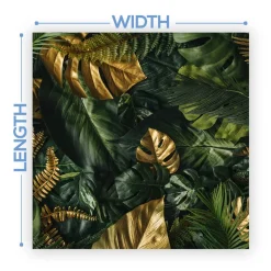 Premium Vinyl Dance Floor Wrap Custom Size - Tropical Gold Oasis