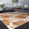 Premium Vinyl Dance Floor Wrap Custom Size - Boho Bonze Palms