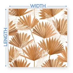 Premium Vinyl Dance Floor Wrap Custom Size - Boho Bonze Palms