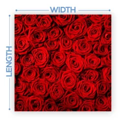 Premium Vinyl Dance Floor Wrap Custom Size - Romance Ruby Rosetta