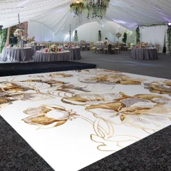 Premium Vinyl Dance Floor Wrap Custom Size - Romance Blooming Spring