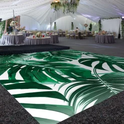 Premium Vinyl Dance Floor Wrap Custom Size - Tropical Off The Palms