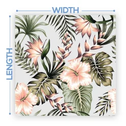 Premium Vinyl Dance Floor Wrap Custom Size - Tropical Blossom