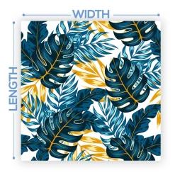 Premium Vinyl Dance Floor Wrap Custom Size - Tropical Indigo