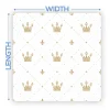 Premium Vinyl Dance Floor Wrap Custom Size - Fairytale Retro Crown