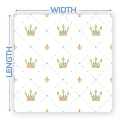 Premium Vinyl Dance Floor Wrap Custom Size - Fairytale Retro Crown