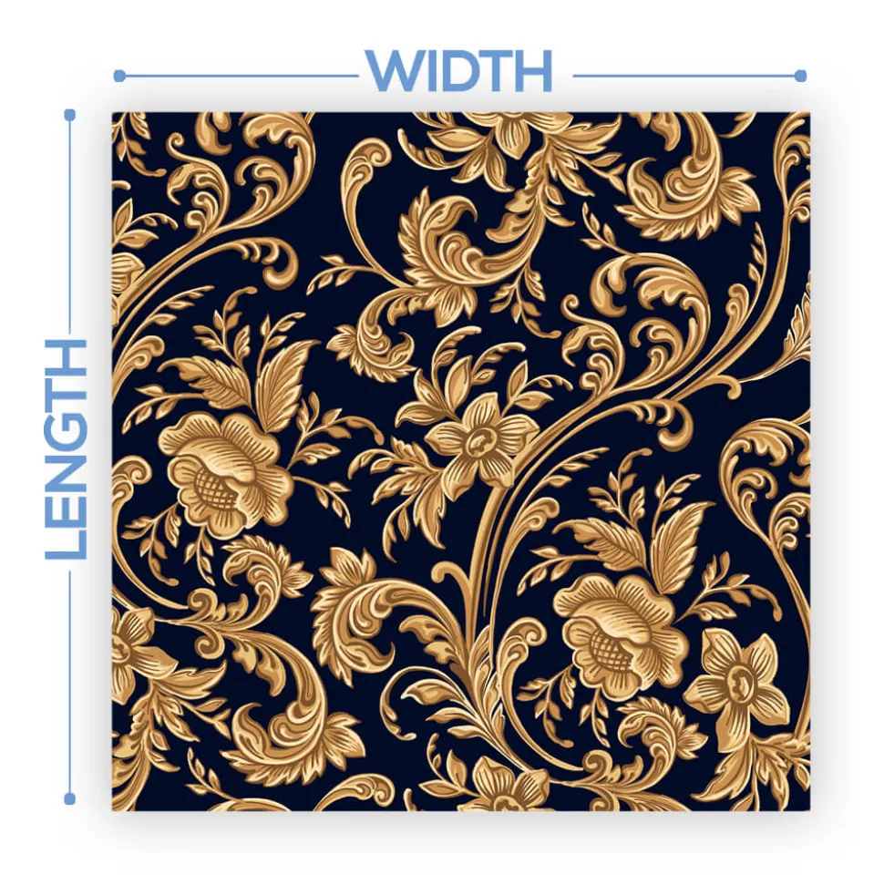 Premium Vinyl Dance Floor Wrap Custom Size - Classical Royal Affair
