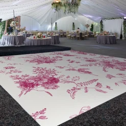 Premium Vinyl Dance Floor Wrap Custom Size - Fairytale Pink Petall