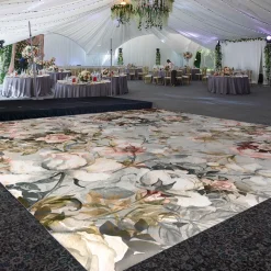 Premium Vinyl Dance Floor Wrap Custom Size - Classical Paisley