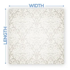 Premium Vinyl Dance Floor Wrap Custom Size - Classical Neutral Damask