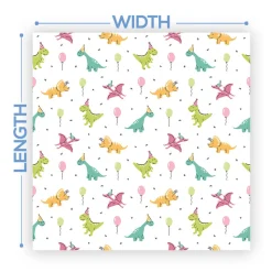 Premium Vinyl Dance Floor Wrap Custom Size - Boys Birthday Dino Party