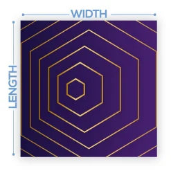 Premium Vinyl Dance Floor Wrap Custom Size - Geometric Dome