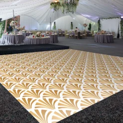 Premium Vinyl Dance Floor Wrap Custom Size - Geometric Shelleg