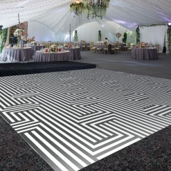 Premium Vinyl Dance Floor Wrap Custom Size - Geometric Mazing