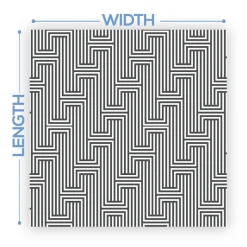Premium Vinyl Dance Floor Wrap Custom Size - Geometric Mazing