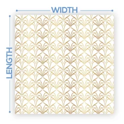 Premium Vinyl Dance Floor Wrap Custom Size - Geometric Dorado