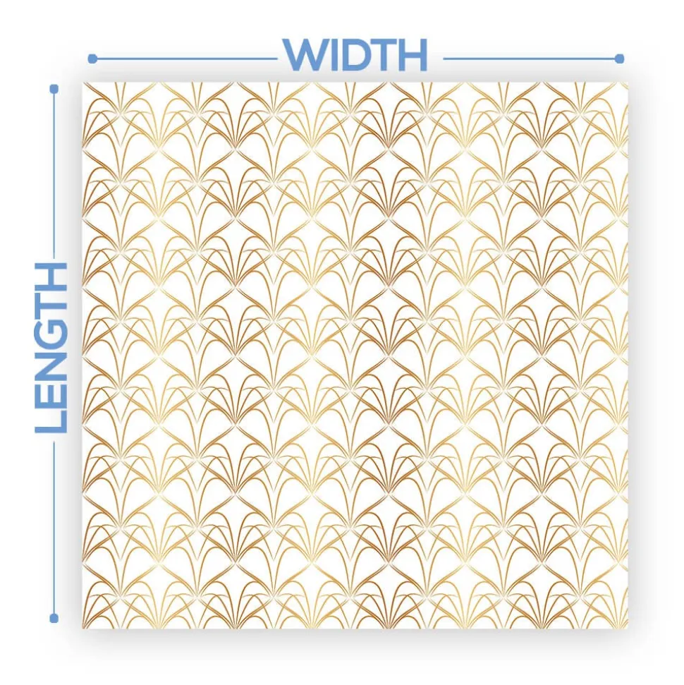 Premium Vinyl Dance Floor Wrap Custom Size - Geometric Dorado