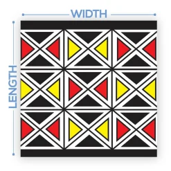 Premium Vinyl Dance Floor Wrap Custom Size - Geometric Mondrian