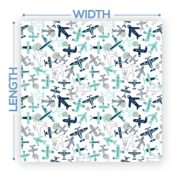 Premium Vinyl Dance Floor Wrap Custom Size - Boys Birthday Jet Set