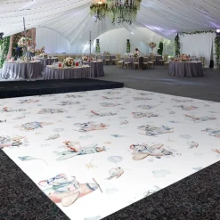 Premium Vinyl Dance Floor Wrap Custom Size - Boys Birthday Flying High