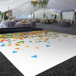 Premium Vinyl Dance Floor Wrap Custom Size - Geometric Fruit & Loom