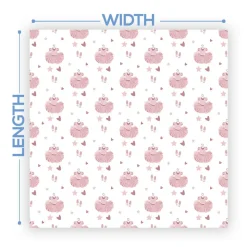 Premium Vinyl Dance Floor Wrap Custom Size - Girls Birthday The Perfect Tutu