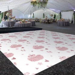 Premium Vinyl Dance Floor Wrap Custom Size - Girls Birthday The Perfect Tutu