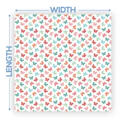 Premium Vinyl Dance Floor Wrap Custom Size - Girls Birthday Butterfly World