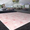 Premium Vinyl Dance Floor Wrap Custom Size - Girls Birthday A Flamingo Fest